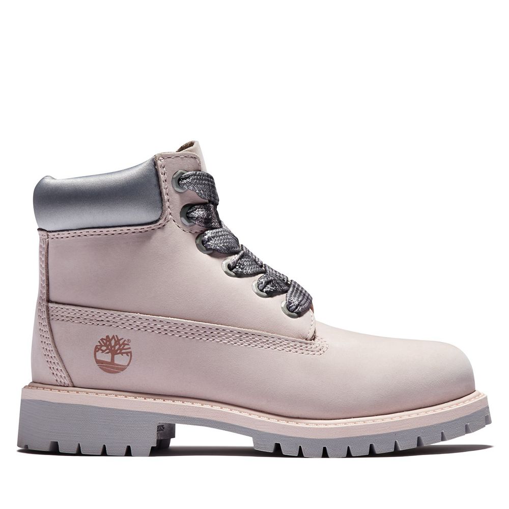 Bototos Timberland Niños 6-Inch Junior Premium Waterproof Rosas - Chile HDL-943507